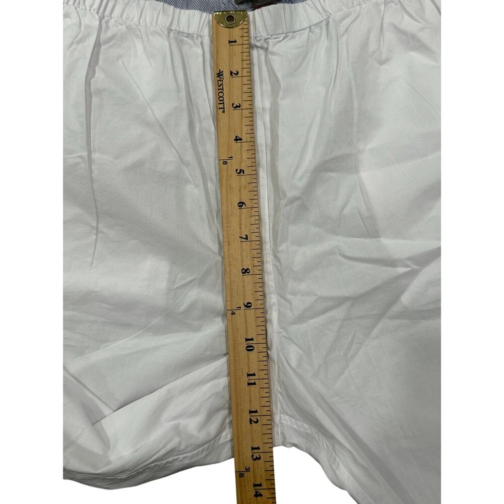 J.Crew Classic Cozy Pajama Pant Set End-on-End Cotton White Size S - Picture 11 of 15